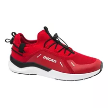 Tenis Deportivo Caminar Ducati 2122 Rojo Para Hombre