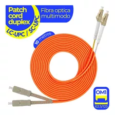 Patch Cord Fibra Óptica Multimodo Duplex Lc/upc-sc/upc 10mt