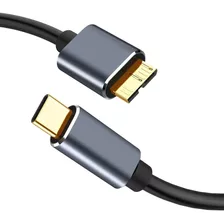 Cable Usb Tipo C A Micro B 3.0 5gbps Para Disco Duro Macbook