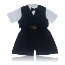 Conjunto Infantil Bebê Menino Infantil Casamento Colete Grav