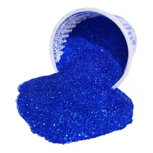 Glitter Em Pó Brilho Decoração Verde Escuro Claro 250gr Cor Azul-escuro