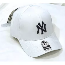 Boné Ny- New York Strapback Aba Curva Fitão Regulagem 