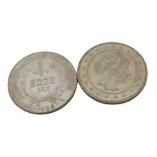 Seis Moedas 2.000 Réis Prata 500 Anos 1924/26/28/30/31