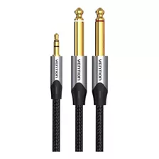 Cable Original 200cm 3.5mm Trs Stereo & 2x6.35mm Ts Mono Pvc