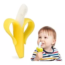 Banana Rascador De Encías Mordedor Cepillo Dientes Infantil Color Amarillo