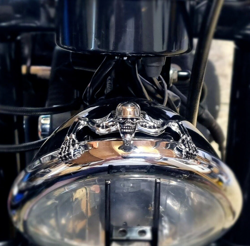 Figura Calavera Esqueleto Decoracion Moto Harley Chopper Foto 6