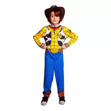 Fantasia Woody, Toy Story Longo Infantil Com Chapeu