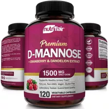 D-manosa+arandano+diente De Leon 1500mg 120u- Salud Urinaria