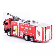 Miniatura Caminhão Volvo Bombeiros Em Metal Escala 1:50