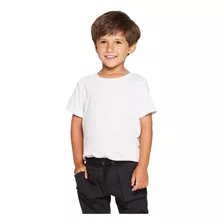 3 Camisas Brancas Infantis Juvenil 100% Poliéster Sublimação