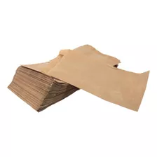 100 Bolsas Papel Kraft Chicha Bocados Artesanias Cumpleaños