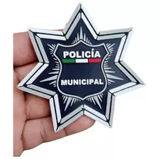 M-1 Insignia De Pvc Estrella Municipal , Chaleco , Camisa