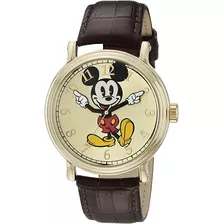 Reloj Hombre Disney Mickey Mouse Correa Piel 43 Mm W001848