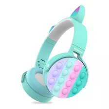 Orejas Gato Auriculares Inalámbricos Luminosos Push Bubble