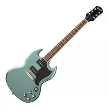 Guitarra Eléctrica EpiPhone Inspired By Gibson Sg Special P-90 De Caoba Faded Pelham Blue Brillante Con Diapasón De Laurel Indio