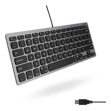 Teclado Macally Con Cable Mac Y Windows Pc/gris