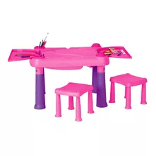 Mesa Infantil Didactica Niña Con 2 Sillas