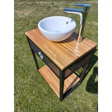 Muebles De Baño En Hierro Y Madera 