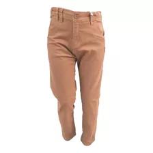 Calça Sarja Masculino Menino Infantil Bege Gangster