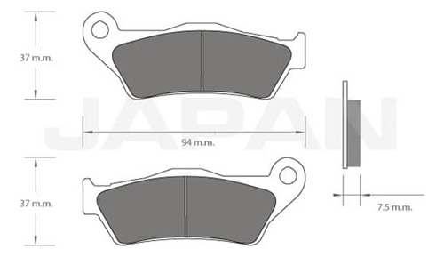 Pastilla Semimetal Bajaj Avenger 220 Del 011644 Foto 2