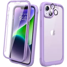 Funda Para iPhone 14 Plus - Transparente/violeta