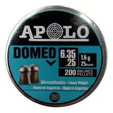 Chumbos Apolo Domed 6.35 X 200un Explorer Pro Shop