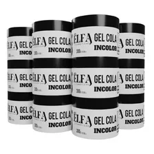 12 Unid De Gel Cola Elfa Incolor 300g - Primeiro Do Brasil