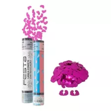 Lança Confete Metalizado - Pezinho Rosa