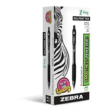 Bolígrafo - Zebra Pen Z-grip Retráctil Bolígrafo, Medio Punt