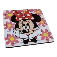 Quebra Cabeça De Madeira Mdf 9 Peças Tema Minnie