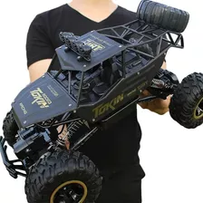 Carrinho Rock 4x4 Truck Controle Off-road Preto 37cm