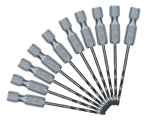 Brocas Mechas Hss Pointteq Ø 3 Mm Bosch Hexagonal X 10 Uds