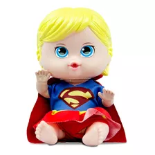 Bebê Boneca Supergirl Coleção Dc Heróis Para Meninas - Vinil