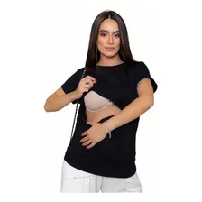 Blusa Amamentação Gestante Viscolycra Prática Confortável