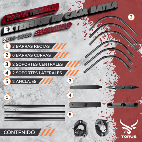 Extensin Batea Para Toyota Tundra 2016 2017 2018 2019 2020 Foto 8