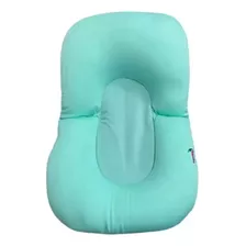 Almofada De Banho Para Bebê Importway Banho Relaxante Verde Liso