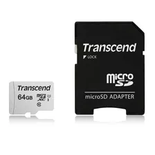Transcend 64gb Ts64gusd300s-ae Uhs-i U1 Microsd Memor (86ss)