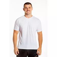 Camiseta Anti Pilling Comfort Branca Blusa 100 %poliéster