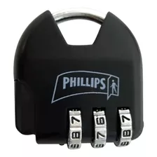 Candado Combinación Phillips Equipaje Maleta Lockers Negro