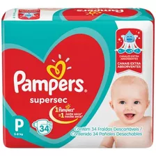 Fralda Descartável Infantil Pampers Supersec 