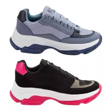 Tenis Dama Urban Shoes Kit De 2 Pares S00