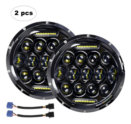 Lmpara Led Redonda De 7 Pulgadas Y 75 W Para Jeep Wrangler, Foto 5