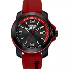 Reloj Reebok Triple 3 Rv-tr3-g3-pbir-br Color De La Malla Rojo Color Del Bisel Negro Color Del Fondo Rojo