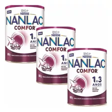 Kit Com 3 Nanlac Comfor Fórmula Infanti 1 A Anos 3 800g