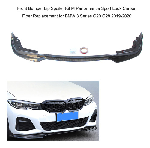 Kit De Spoiler Bumper Lip G28 2019-2020 Fiber G20 3 De Repue Foto 5