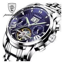 Poedagar Relojes Automáticos Tourbillon Luminous Para Hombre