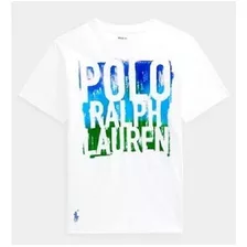 Camiseta Infantil Ralph Lauren Branca Logo Ralph