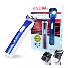 Máquina Nhc-3780 Nova Aparador Cabelo Barba Bigode Azul