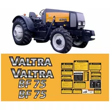 Kit Completo Faixas Adesivas Compatível Trator Valtra Bf75