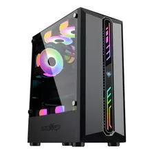 Gabinete Gamer Cassiopeia Atx Vidrio Templado X1 Fan Rgb